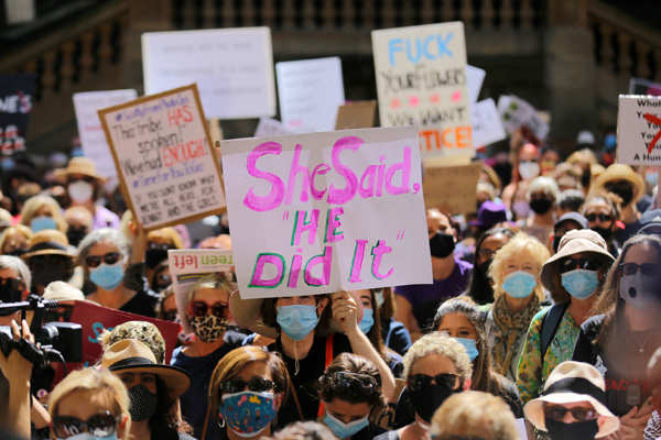 Tens of thousands of women hold rally against sexual violence