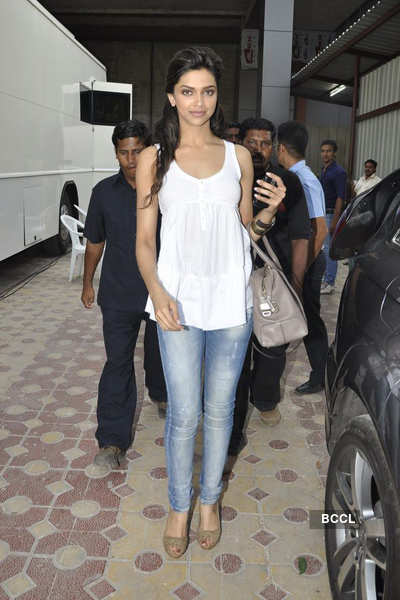 Deepika spotted after an ad shoot