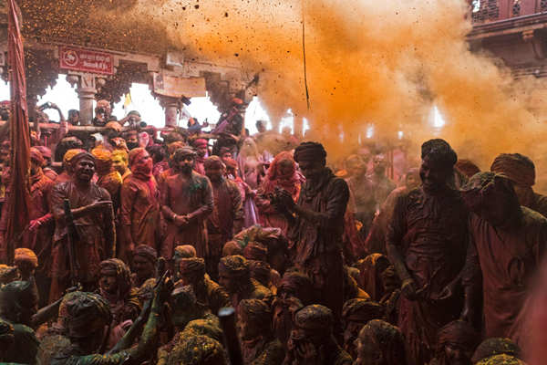 Lathmar Holi celebrated with fervour in Mathura