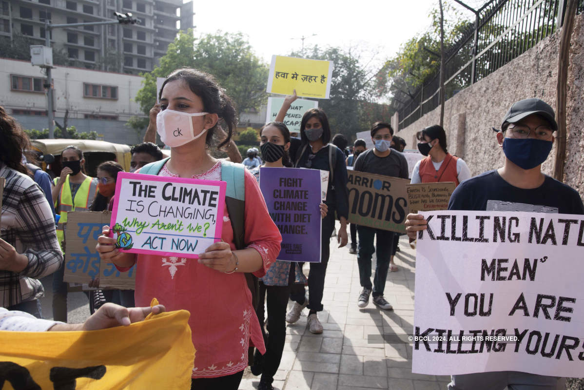 Youth activists protest to demand action against climate change
