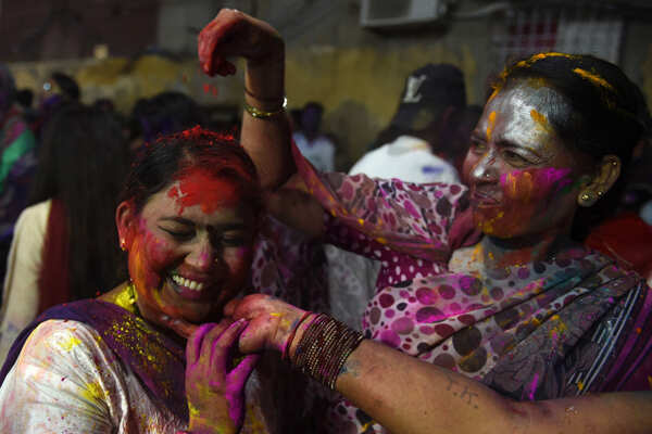 Holi being celebrated amid pandemic