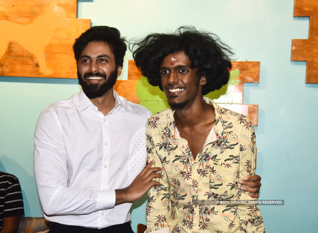 'Cooku with Comali' fame Ashwin and Bala attend the launch of pet cafe