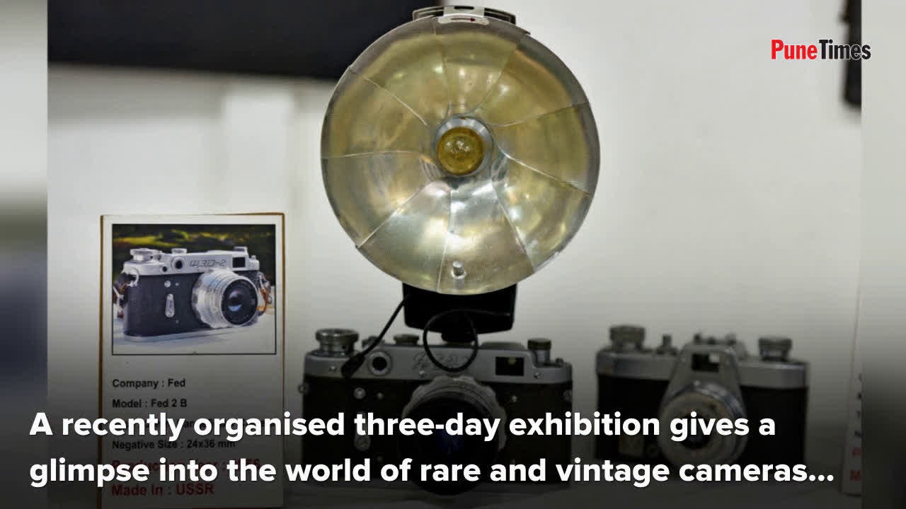 An exhibition of rare and vintage cameras