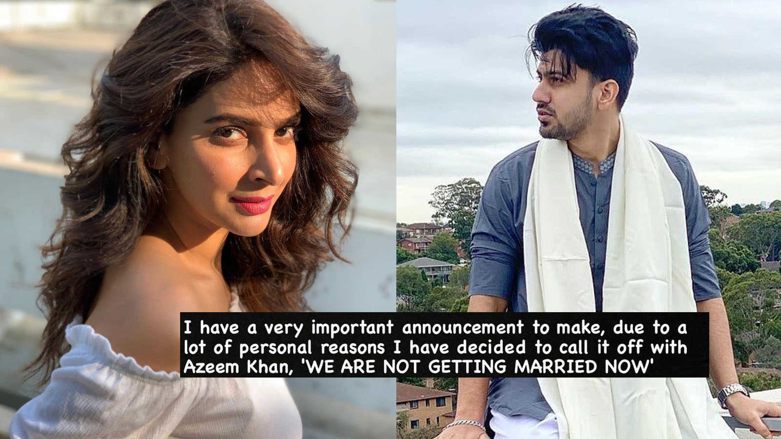 Irrfan Khan's 'Hindi Medium' co-star Saba Qamar calls off her marriage  plans with fiancé Azeem Khan, cites personal reasons | Hindi Movie News -  Bollywood - Times of India