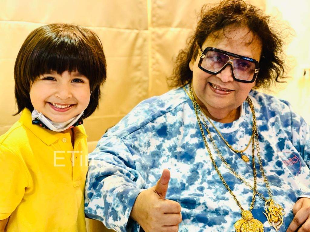 Exclusive! Back home from hospital, Bappi Lahiri meets his grandson Krrish after 18 months | Hindi Movie News - Times of India