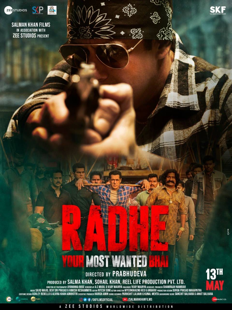 Salman Khan S Radhe Movie Poster Radhe Your Most Wanted Bhai Ahead Of Its Trailer Release The Makers Unveil A New Poster Of The Salman Khan Starrer