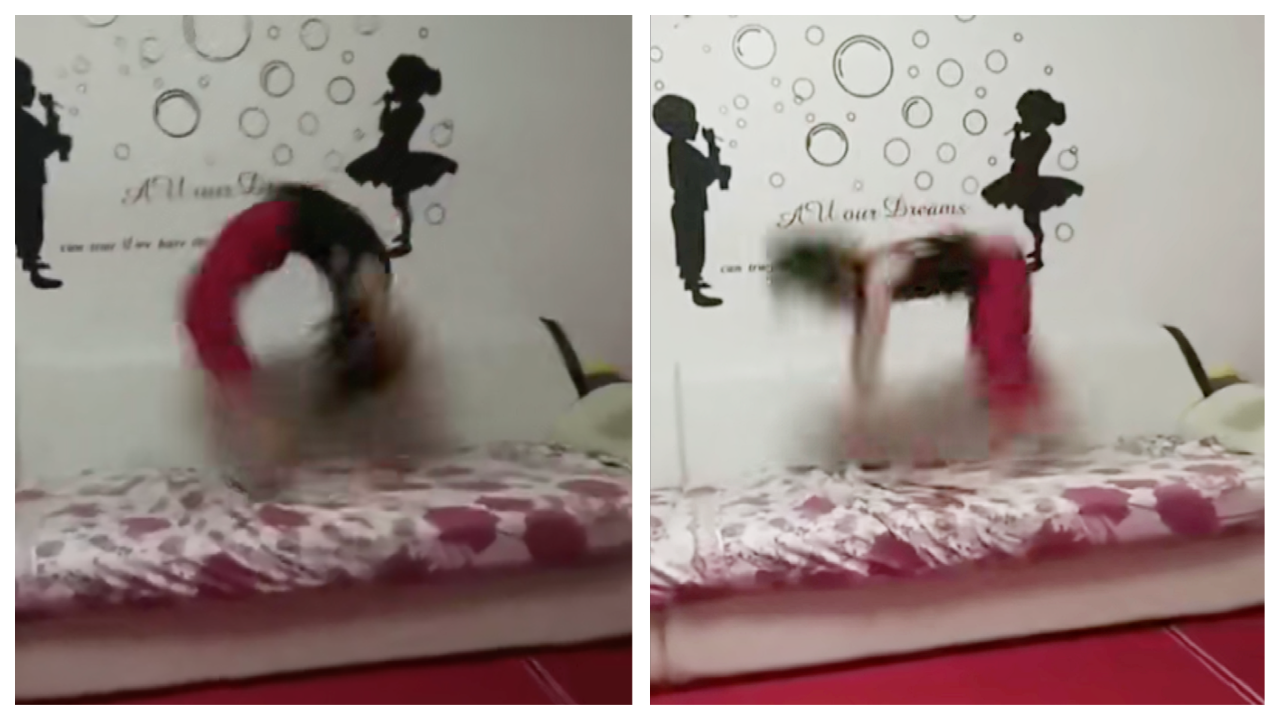 Acrobat or locomotive? Girl does unbelievable backflips