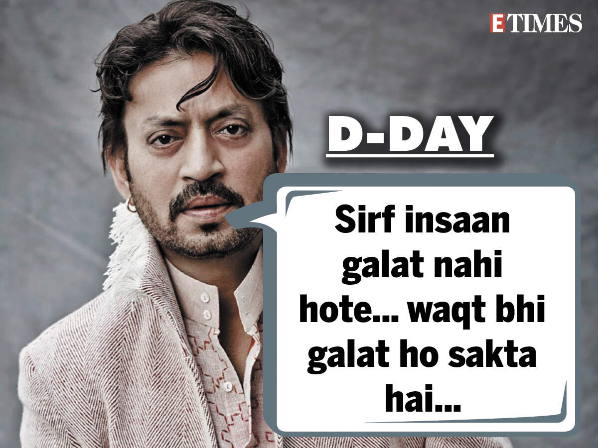 Irrfan Khan S Quotes On Life We Can All Relate To Hindi Movie News Times Of India