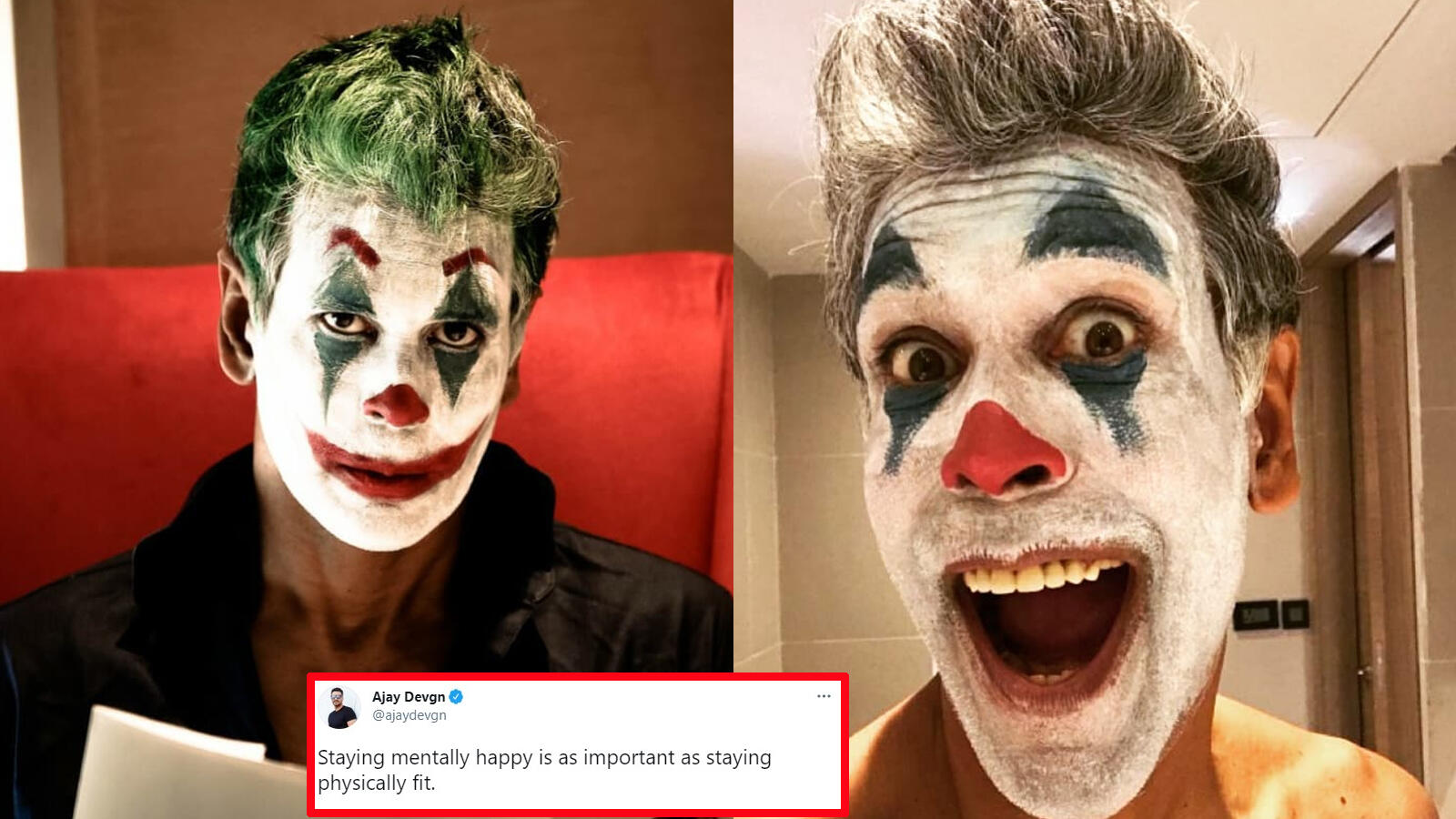 Milind Soman Turns Joker To Spread Awareness About Mental Health Amid Covid 19 Pandemic Hindi Movie News Bollywood Times Of India
