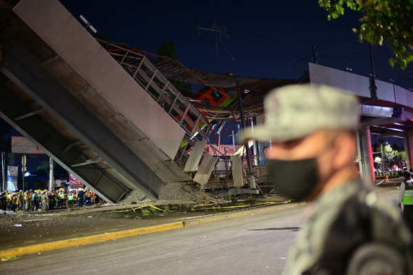 23 killed in Mexico City underground rail bridge collapse