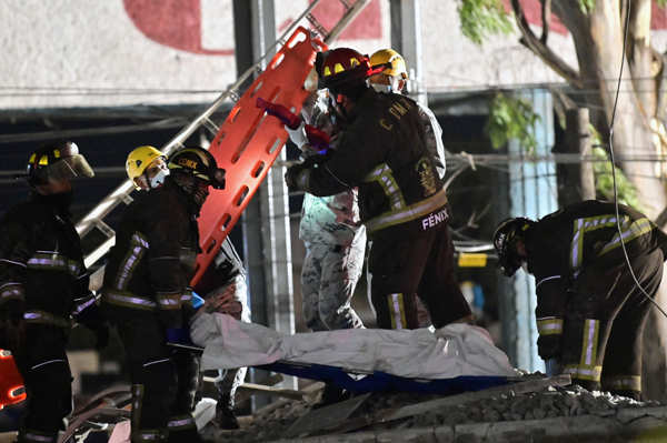 23 killed in Mexico City underground rail bridge collapse