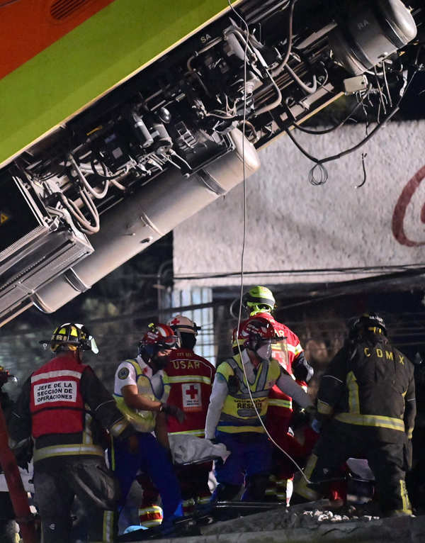 23 killed in Mexico City underground rail bridge collapse