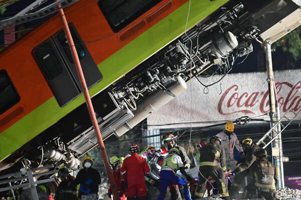 23 killed in Mexico City underground rail bridge collapse