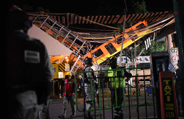 23 killed in Mexico City underground rail bridge collapse