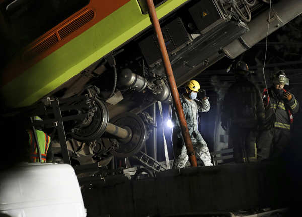 23 killed in Mexico City underground rail bridge collapse