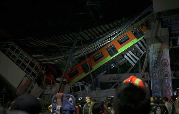 23 killed in Mexico City underground rail bridge collapse