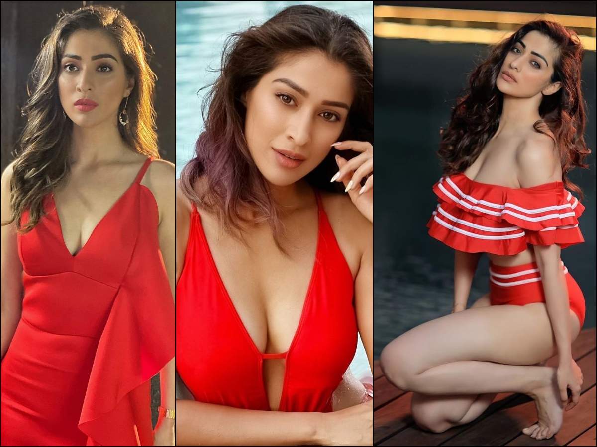 Raai Laxmi Birthday! The South Bombshell oozes oomph in red The Times of India
