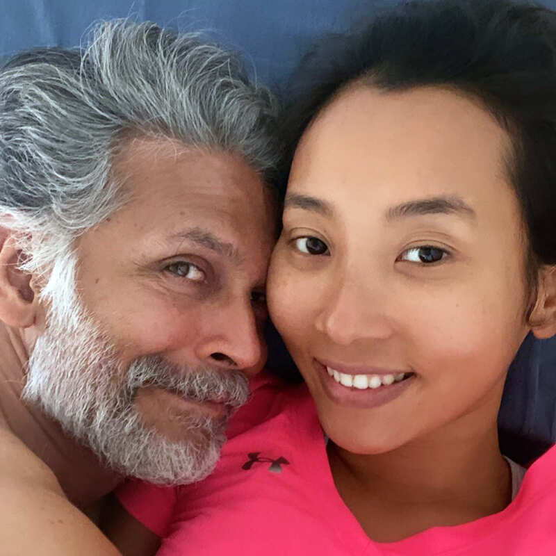 Loved-up selfies of Milind Soman and wifey Ankita Konwar