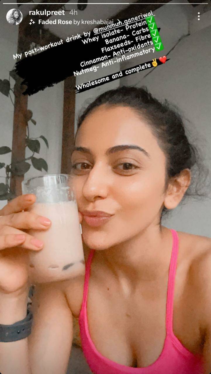 Rakul Preet Singh Reveals Her Fitness Secret With The Recipe Of A Wholesome Post Workout Drink 8184