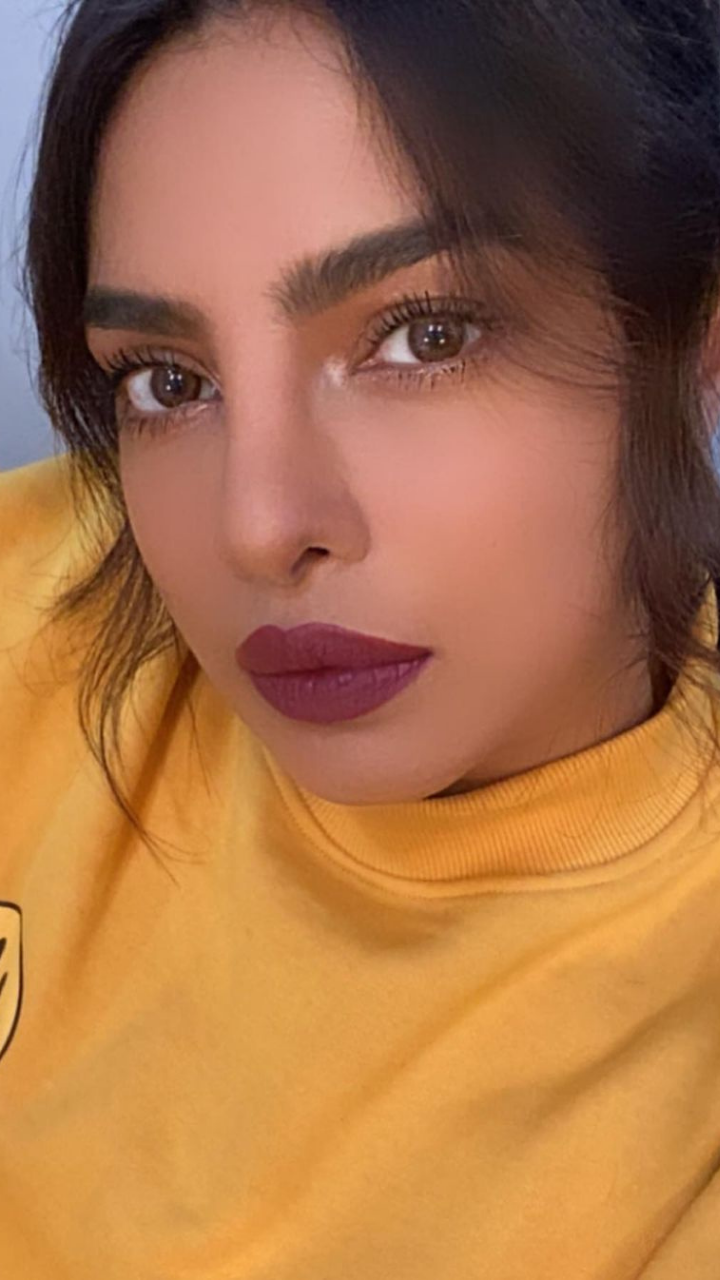 priyanka chopra brown lipstick