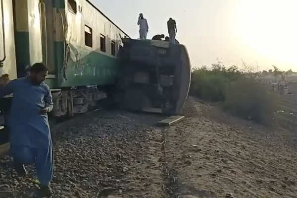 At least 65 killed as passenger trains collide in Pakistan