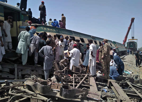 At least 65 killed as passenger trains collide in Pakistan