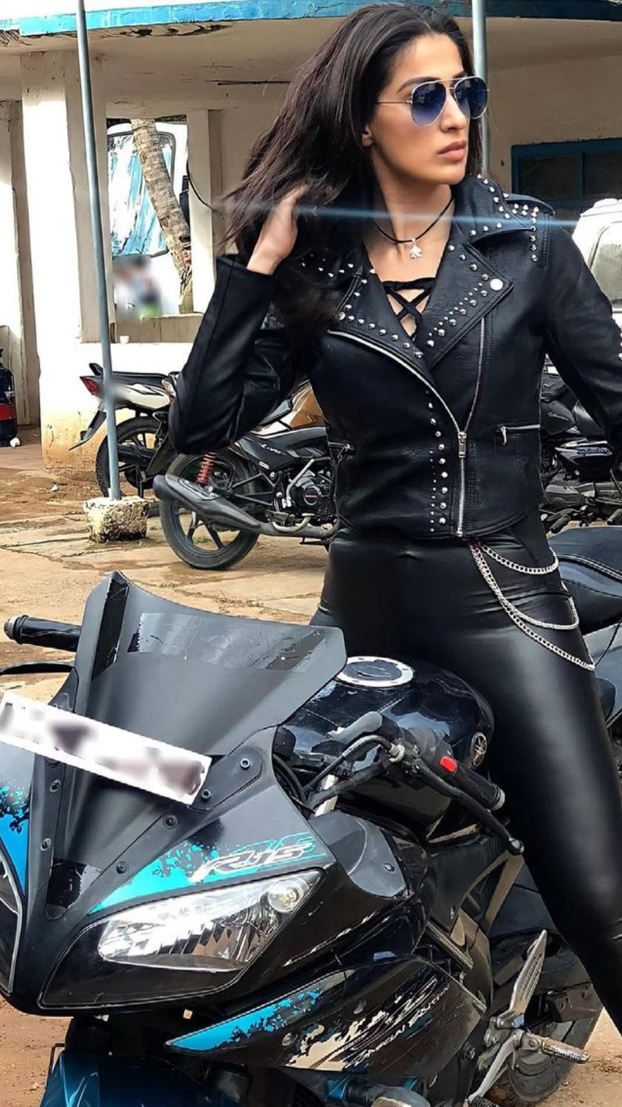 Biker lady