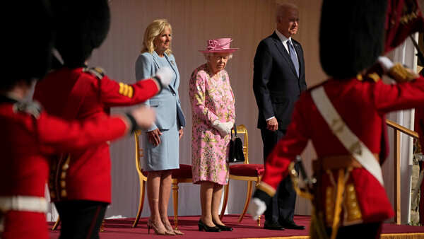 US President Joe Biden meets Queen Elizabeth