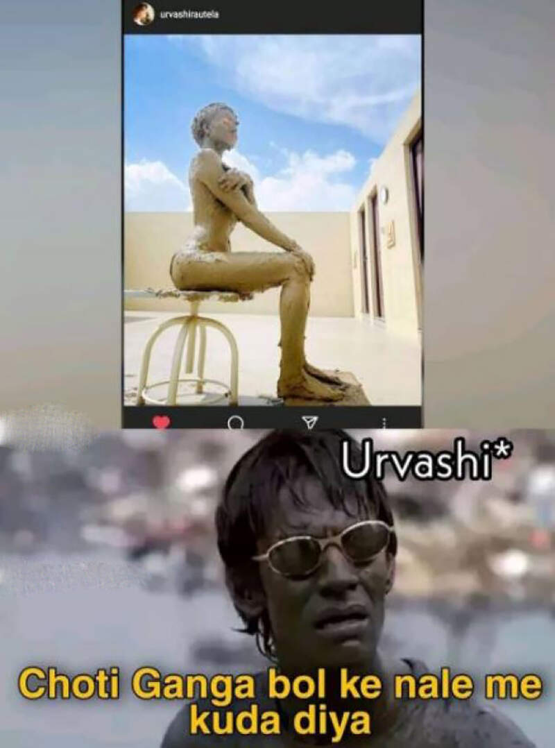 This mud-bath picture of Urvashi Rautela goes viral; actress gets brutally trolled