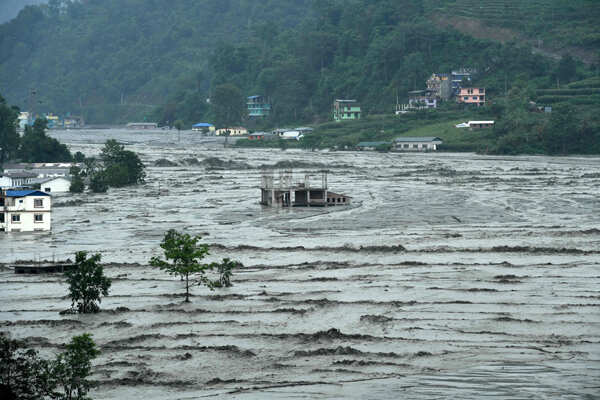 Nepal: These pictures show the devastation caused by flash floods
