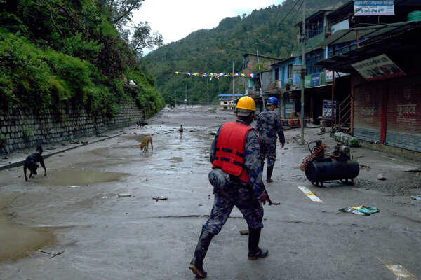 Nepal: These pictures show the devastation caused by flash floods