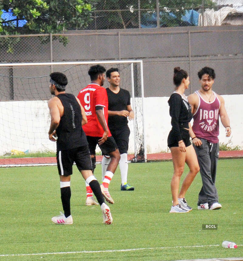 Pictures of Disha Patani practicing football with rumoured beau Tiger Shroff go viral
