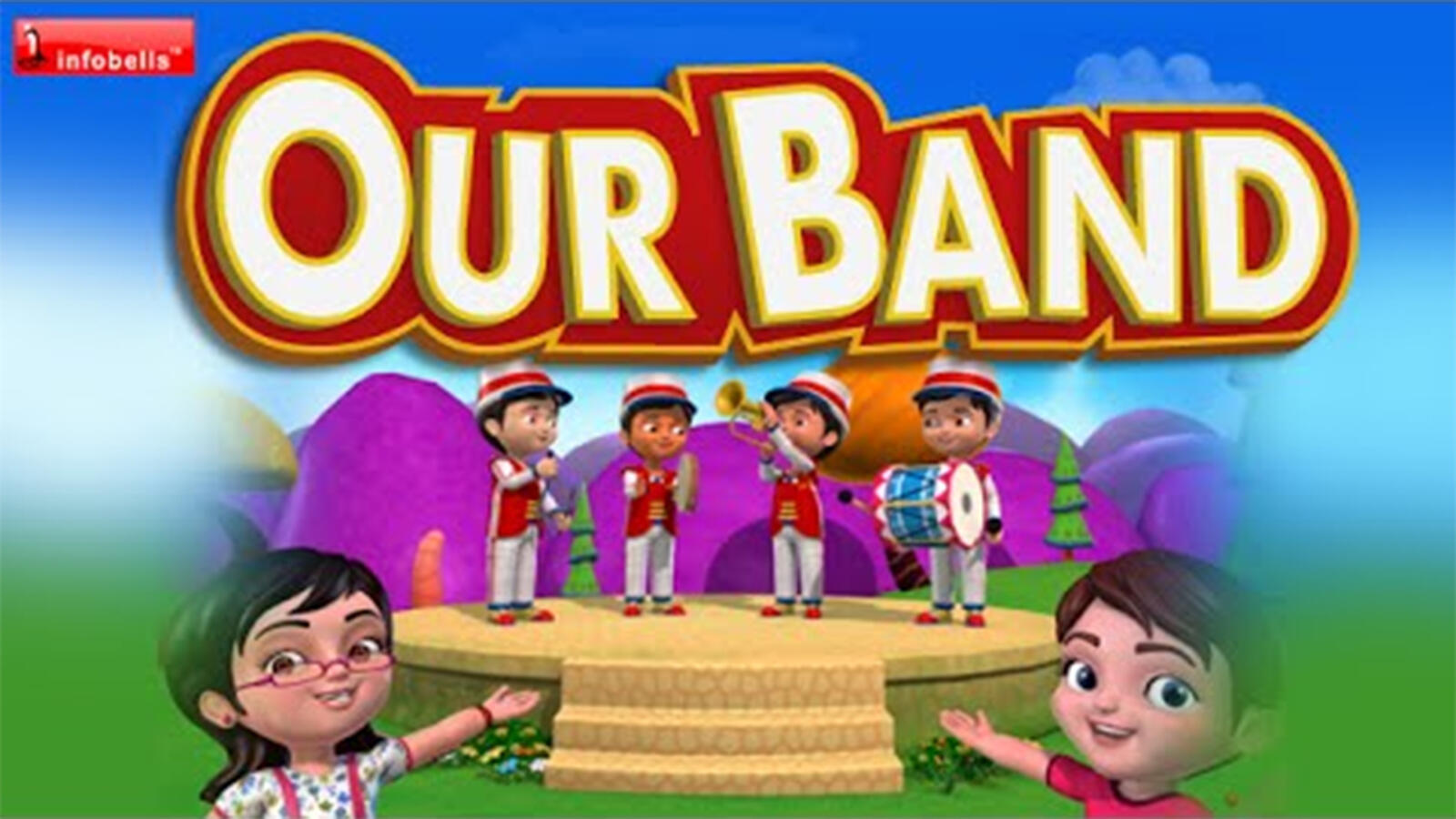 Watch Popular Children English Nursery Rhyme 'Our Big Drum Our Band