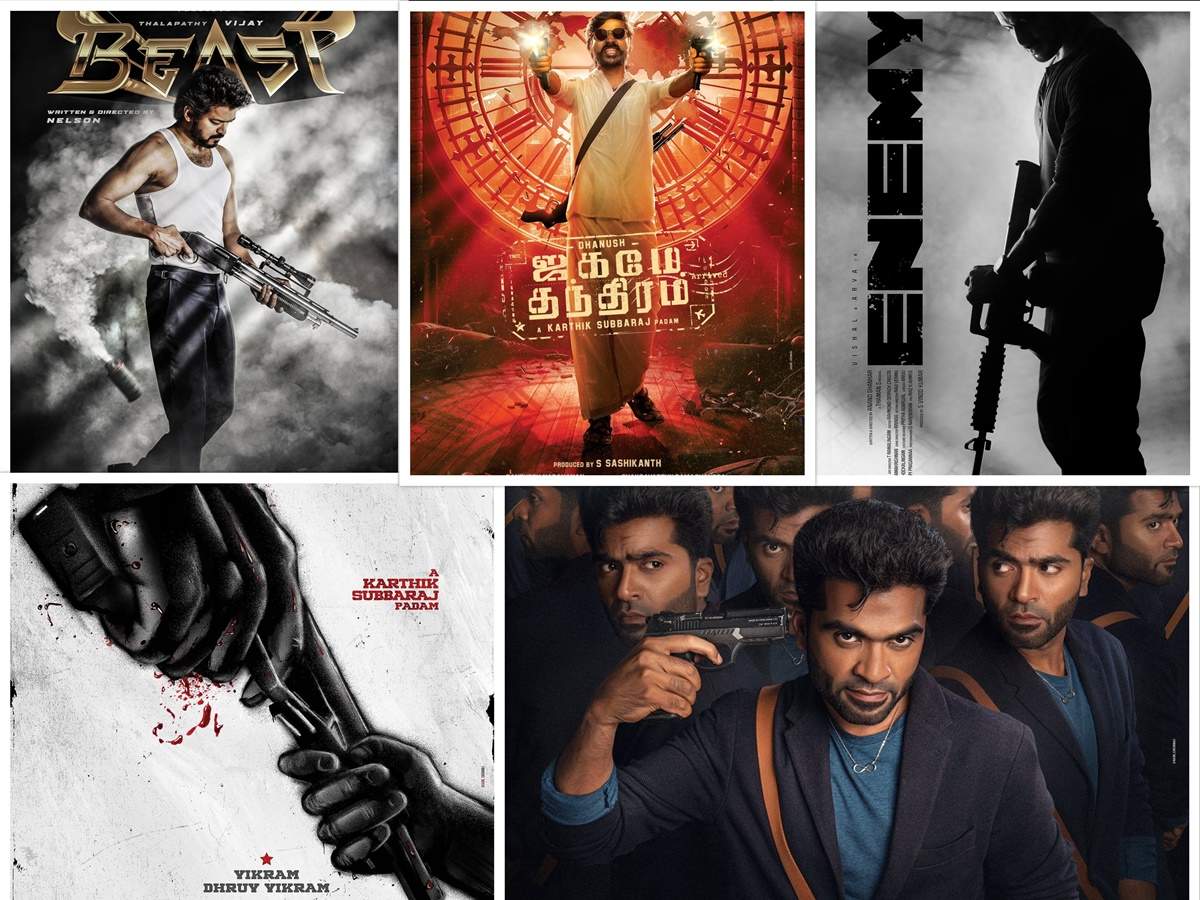 5 Kollywood films which had gun-wielding heroes in its first look posters |  The Times of India