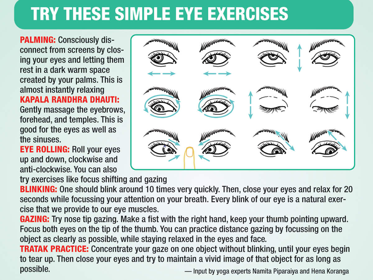 From eye push-ups to asanas: In WFH, eye yoga is the latest fitness ...