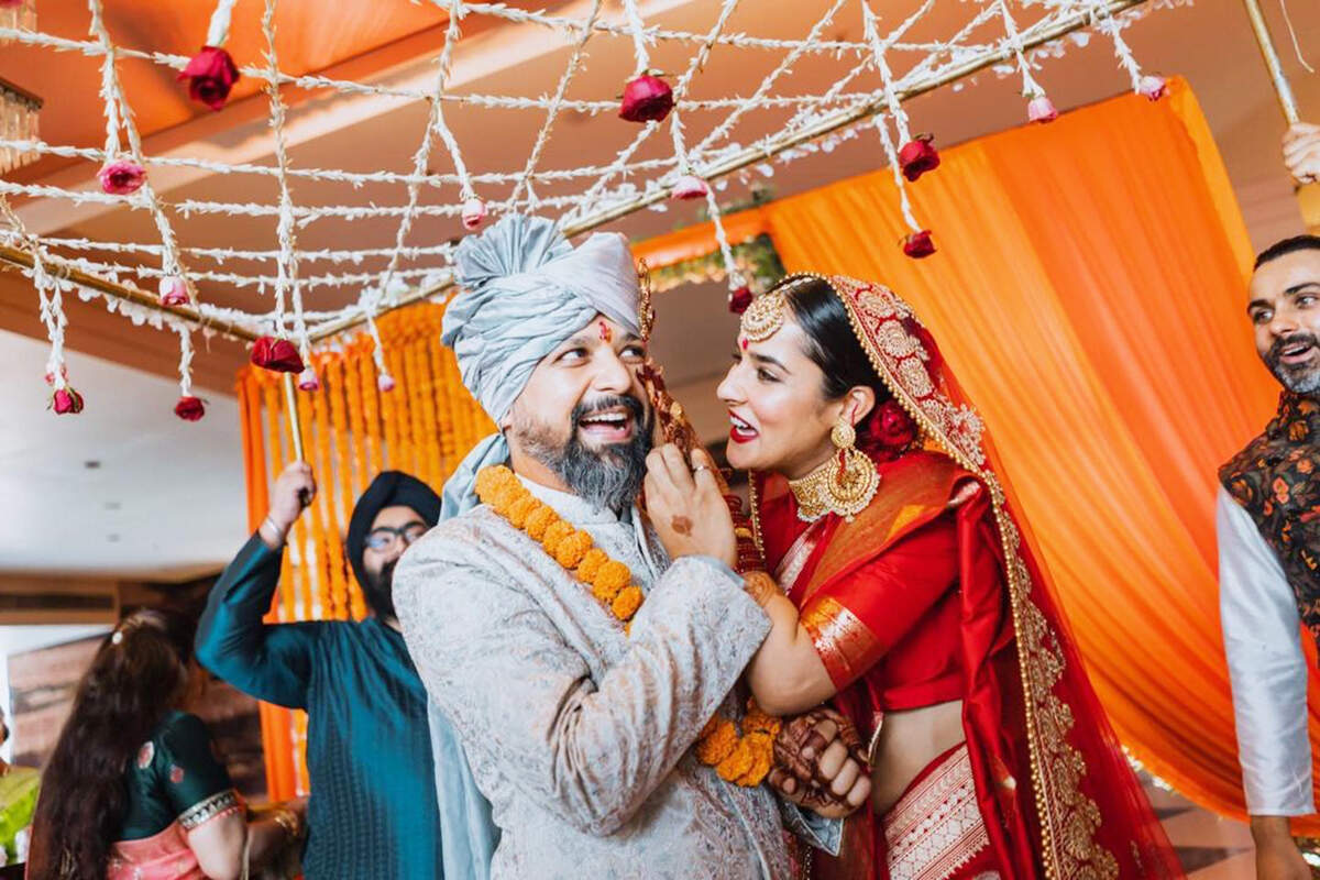 Unmissable pictures from Angira Dhar and Anand Tiwari's secret wedding