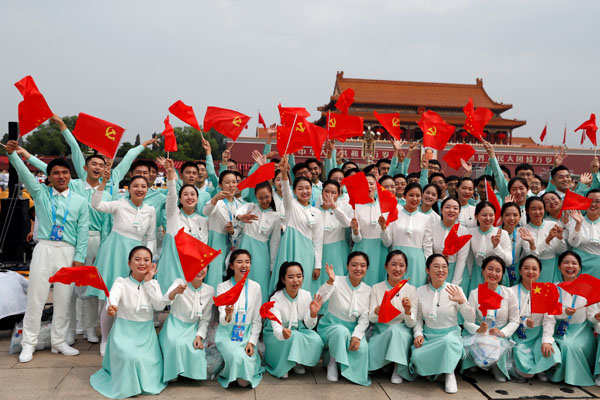 Pictures from 100th anniversary celebrations of China's Communist Party