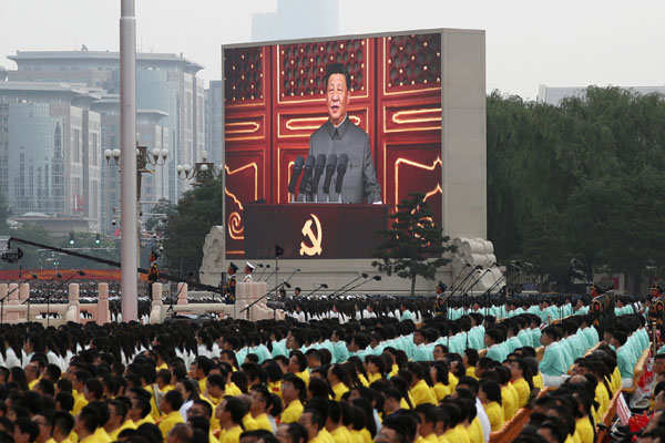 Pictures from 100th anniversary celebrations of China's Communist Party