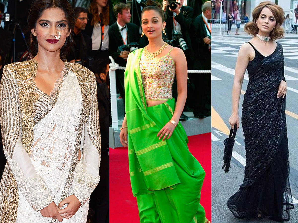 B'wood beauties who wore a saree at Cannes Film Festival