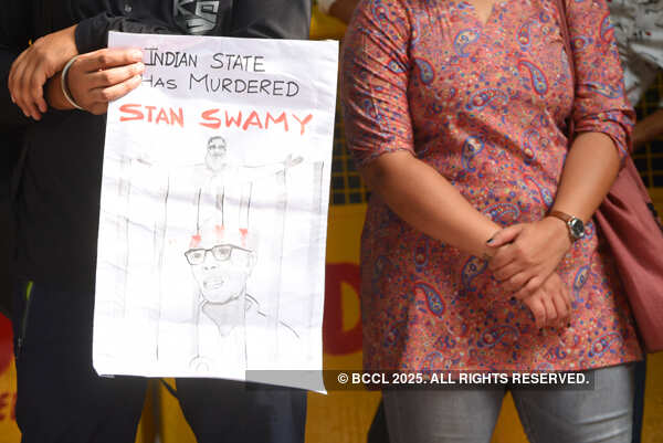 These pictures show massive outrage over death of jailed activist Stan Swamy