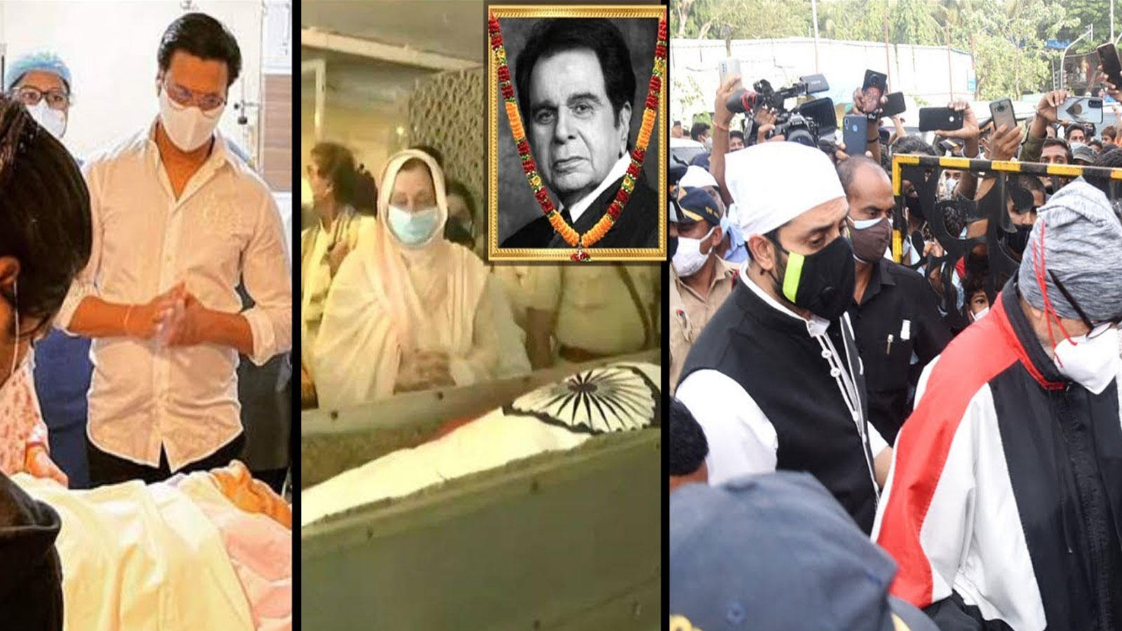 Dilip Kumar's Demise: Bollywood's First Superstar Laid To Rest With ...