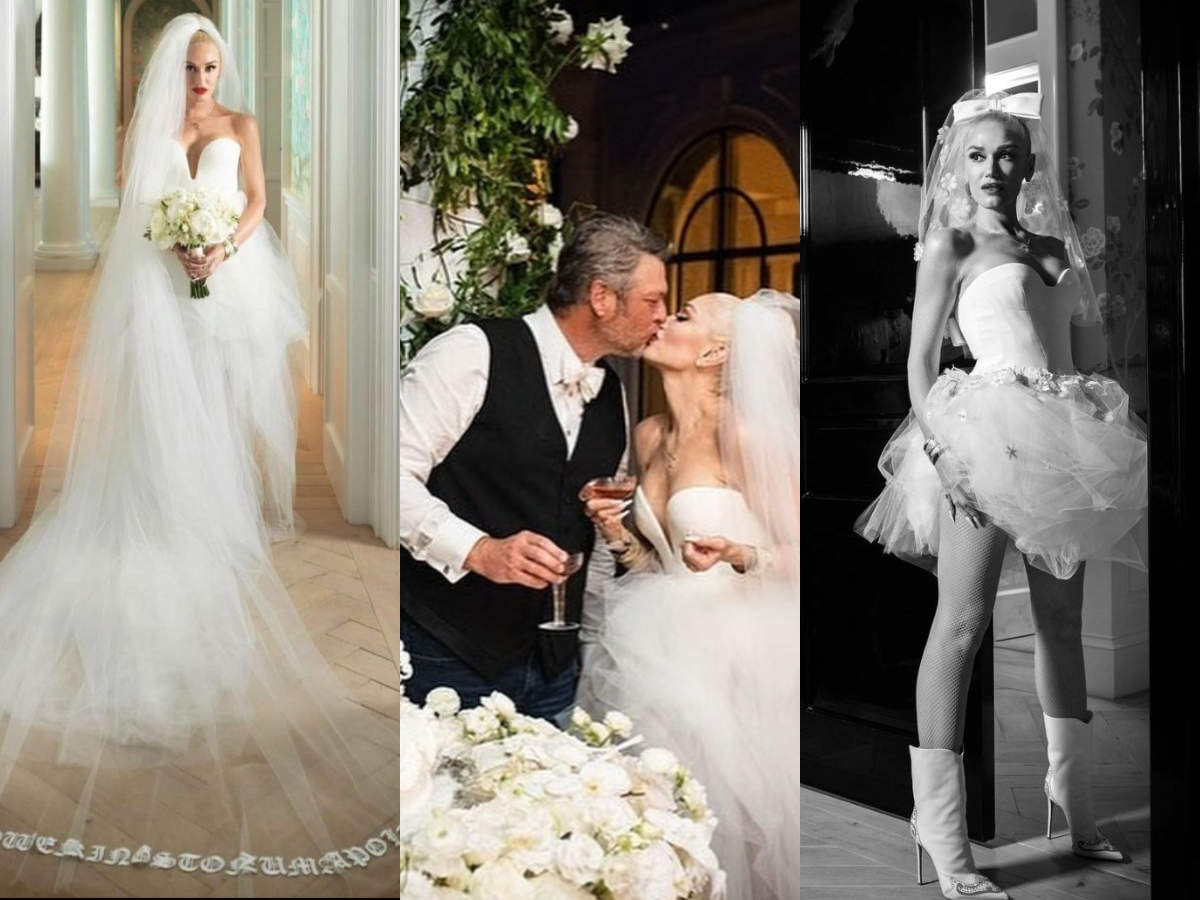 Gwen Stefani's inscribed wedding dress ...