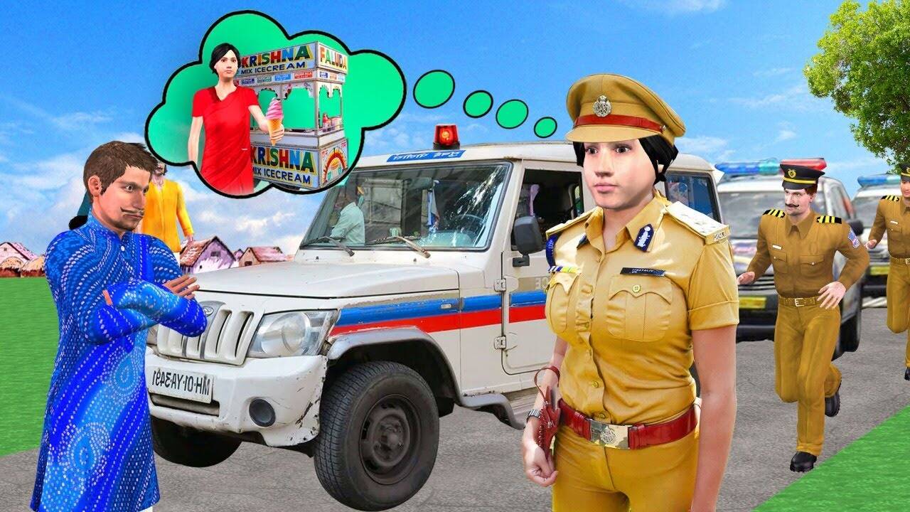 Watch Latest Children Hindi Story 'Ice Cream Wali Bani Ips Officer' for