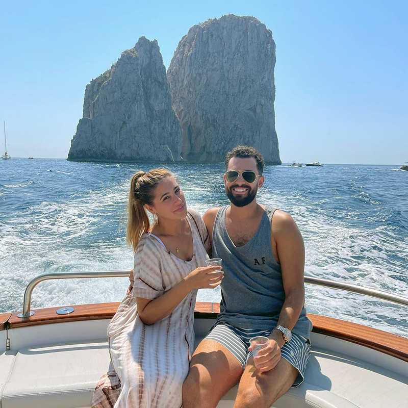 Nargis Fakhri & beau Justin Santos are painting the town red with their lovely vacation pictures
