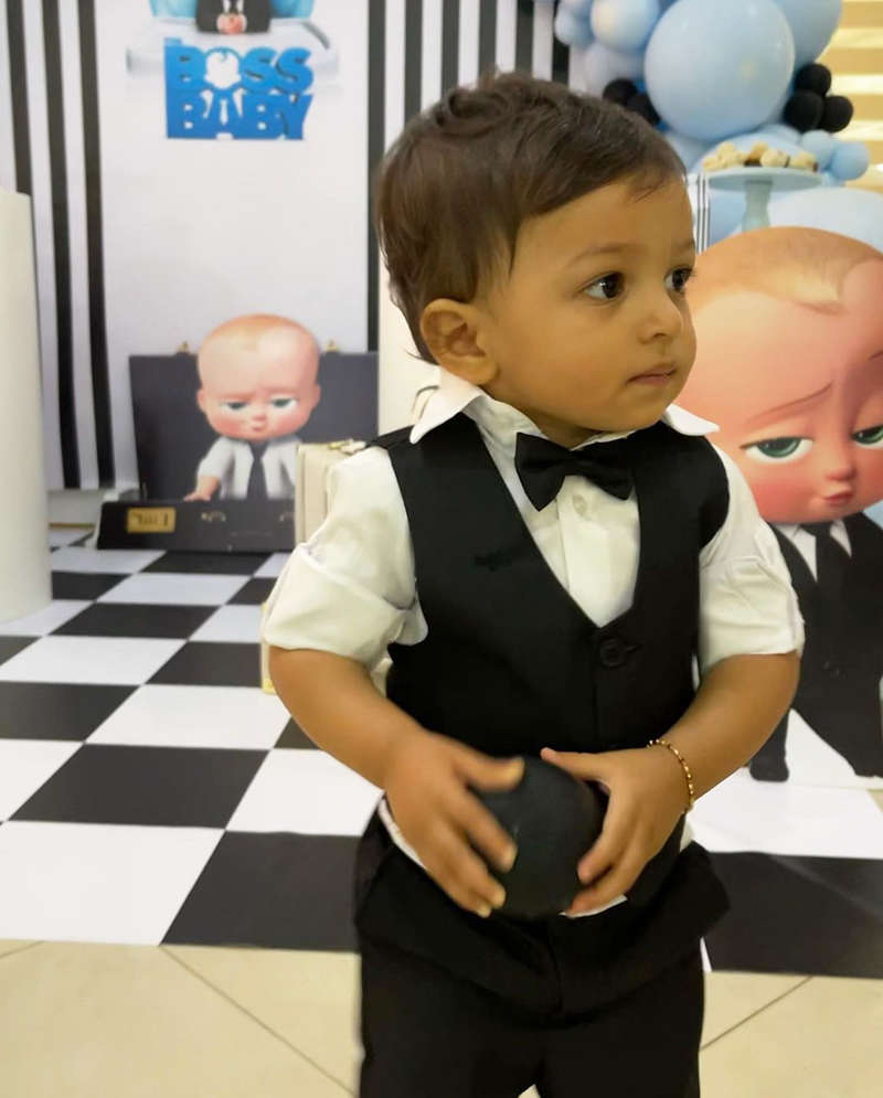 Lovely pictures from first birthday celebration of Hardik Pandya and Natasa Stankovic’s little son