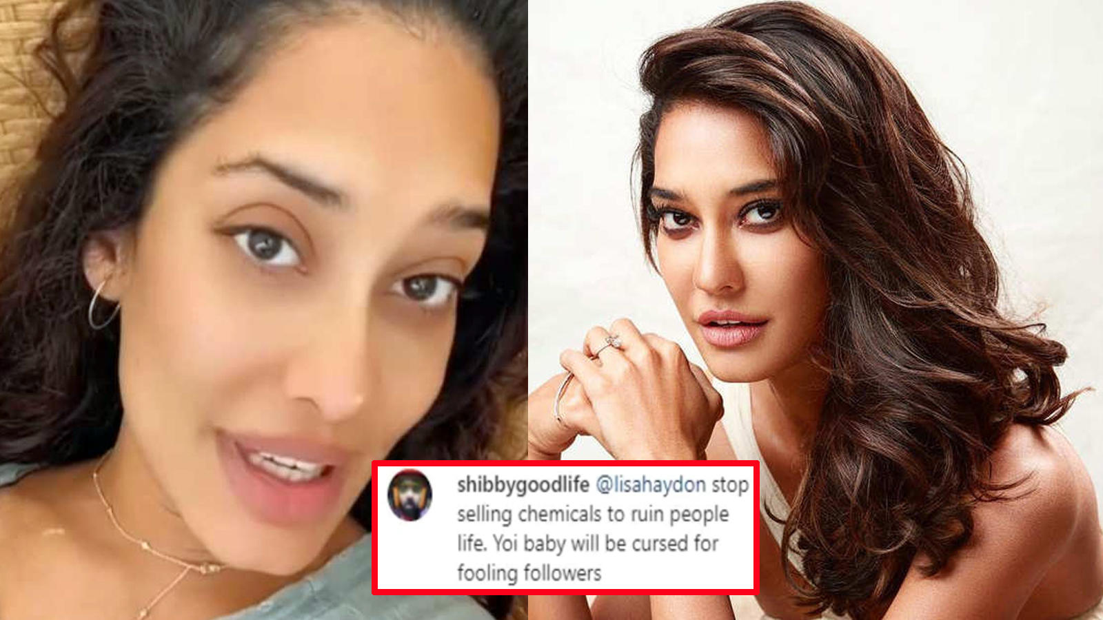 Lisa Haydon gives the perfect one-word reply to a troll saying her 'baby  will be cursed' | Hindi Movie News - Bollywood - Times of India