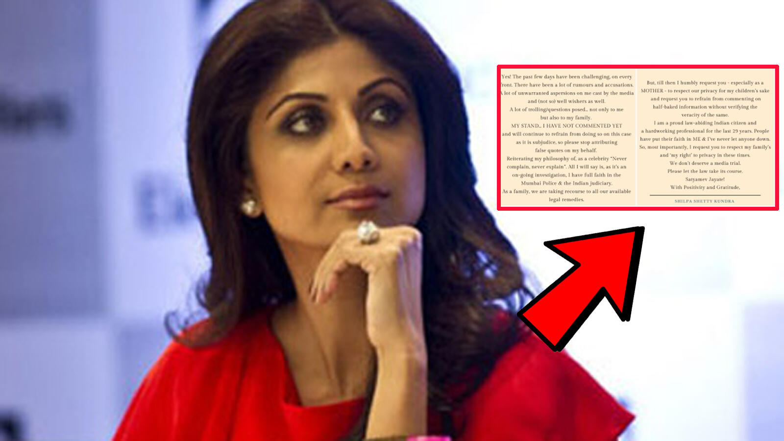 Pornography case Shilpa Shetty finally breaks silence, says ‘Please