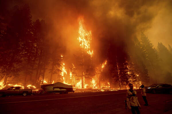 Wildfire decimates California town