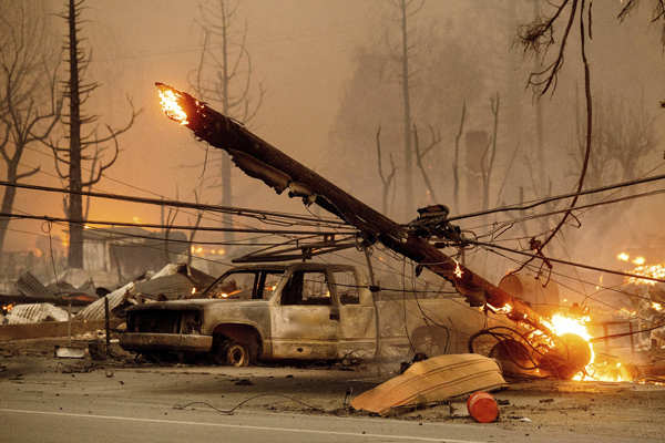 Wildfire decimates California town