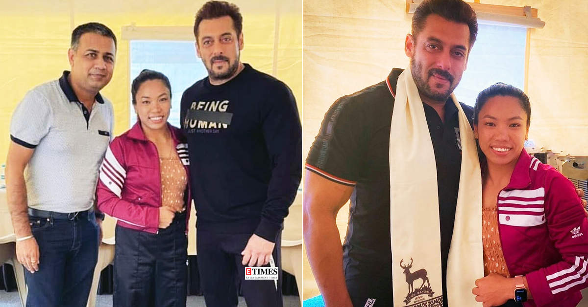 Viral pics of Salman with Olympian Mirabai